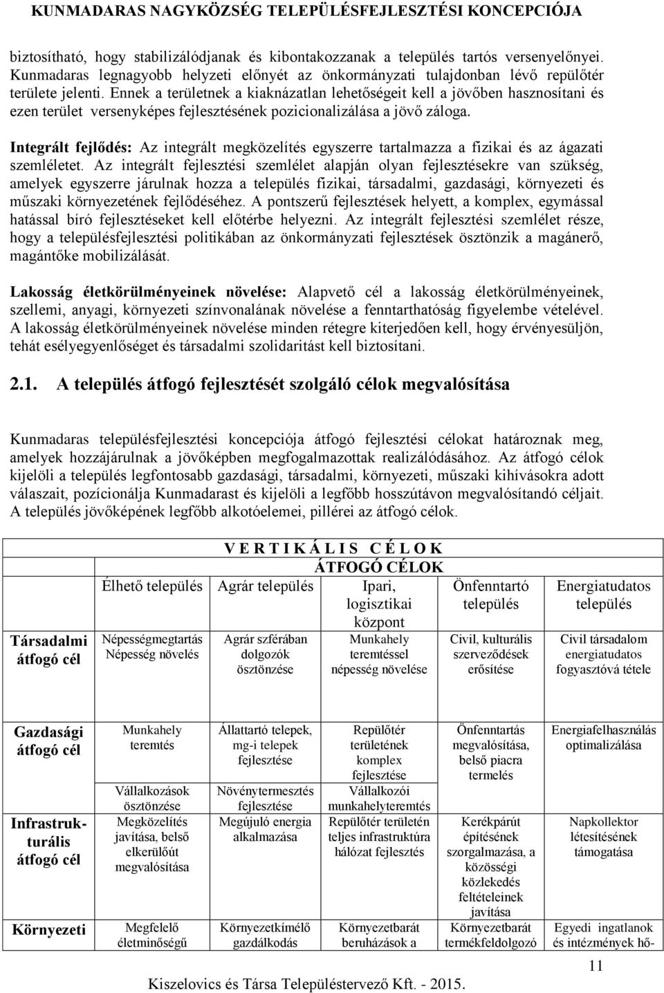 Integrált fejlődés: Az integrált megközelítés egyszerre tartalmazza a fizikai és az ágazati szemléletet.