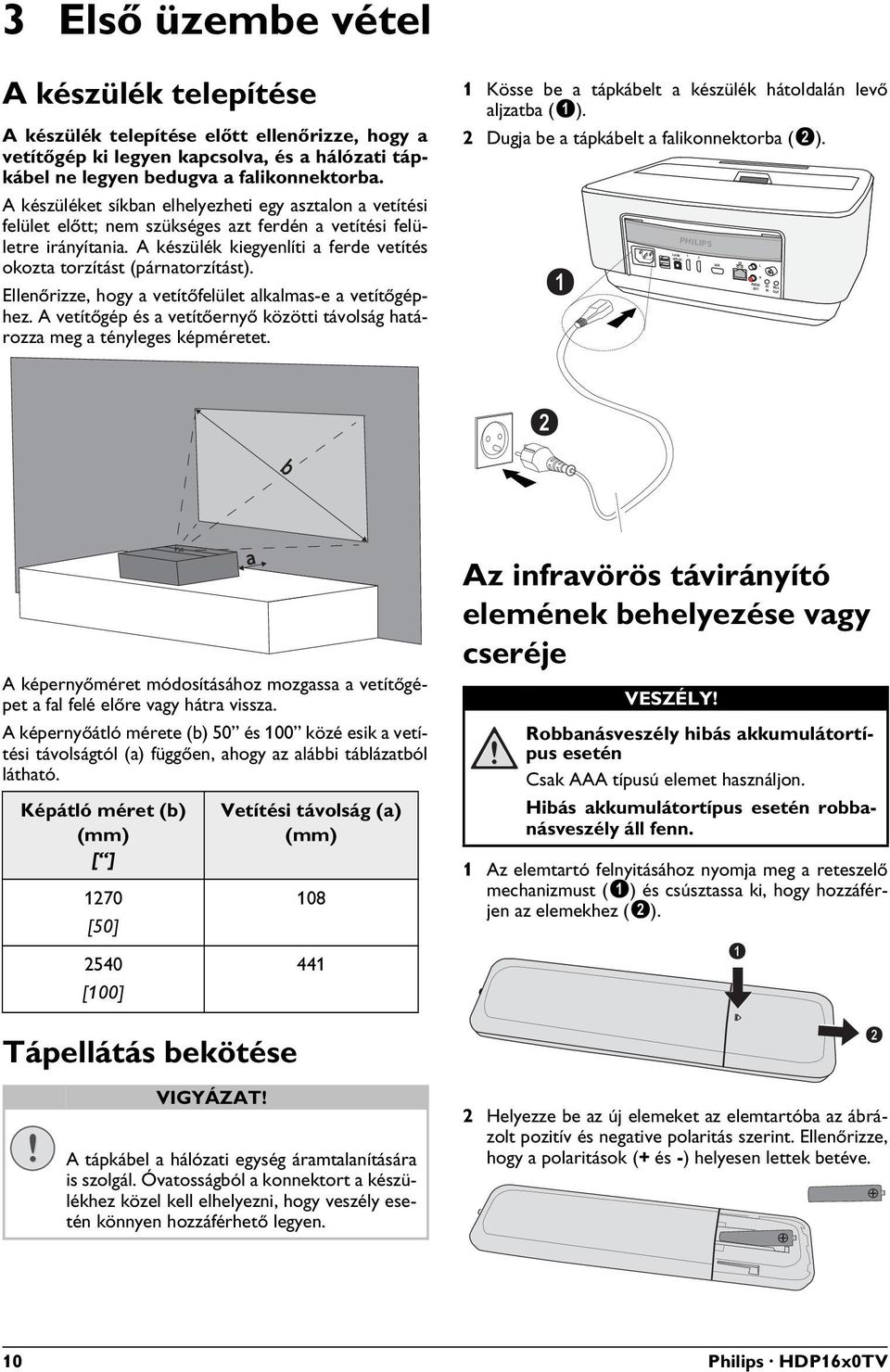 A készülék kiegyenlíti a ferde vetítés okozta torzítást (párnatorzítást). Ellenőrizze, hogy a vetítőfelület alkalmas-e a vetítőgéphez.