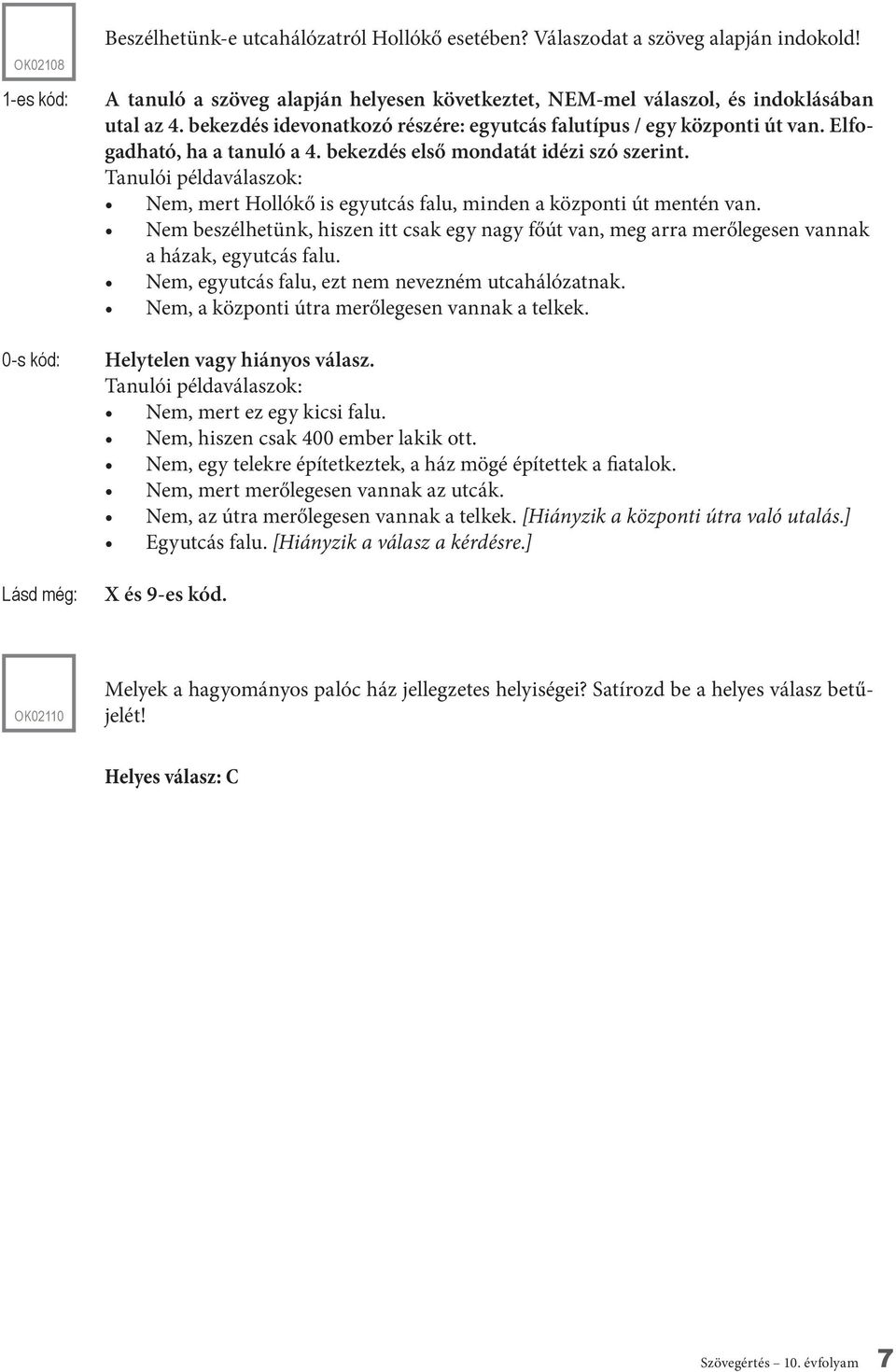 Nem, mert Hollókő is egyutcás falu, minden a központi út mentén van. Nem beszélhetünk, hiszen itt csak egy nagy főút van, meg arra merőlegesen vannak a házak, egyutcás falu.