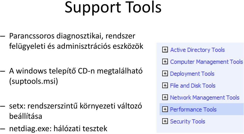 telepítő CD-n megtalálható (suptools.