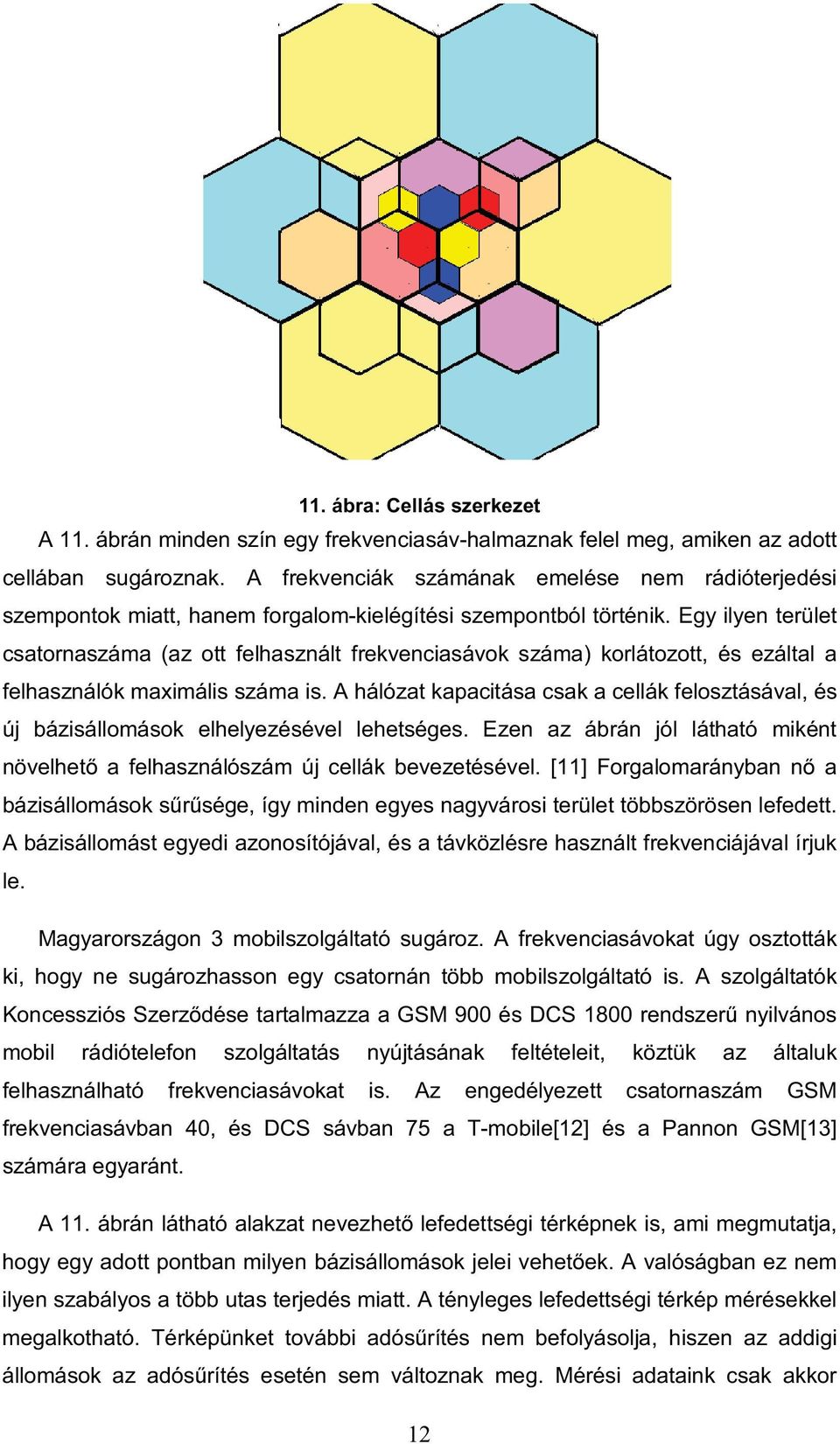 Egy ilyen terület csatornaszáma (az ott felhasznált frekvenciasávok száma) korlátozott, és ezáltal a felhasználók maximális száma is.