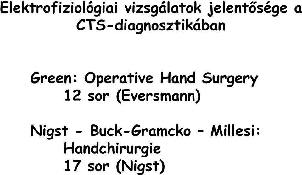 Hand Surgery 12 sor (Eversmann) Nigst -