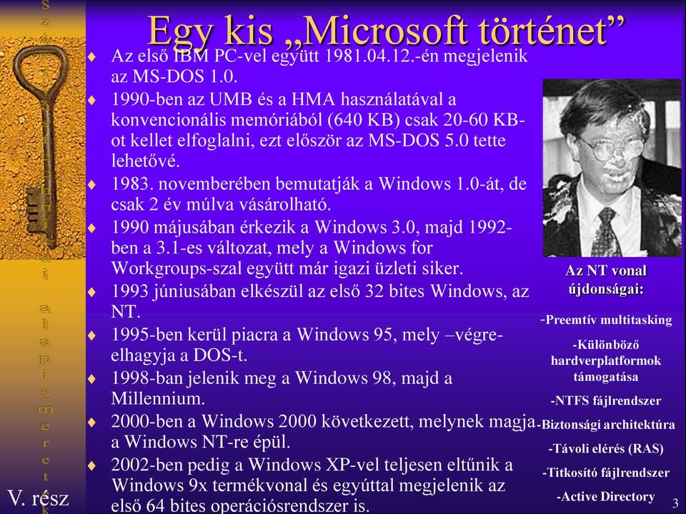 1-es változat, mely a Windows for Workgroups-szal együtt már igazi üzleti siker. 1993 júniusában elkészül az első 32 bites Windows, az NT.