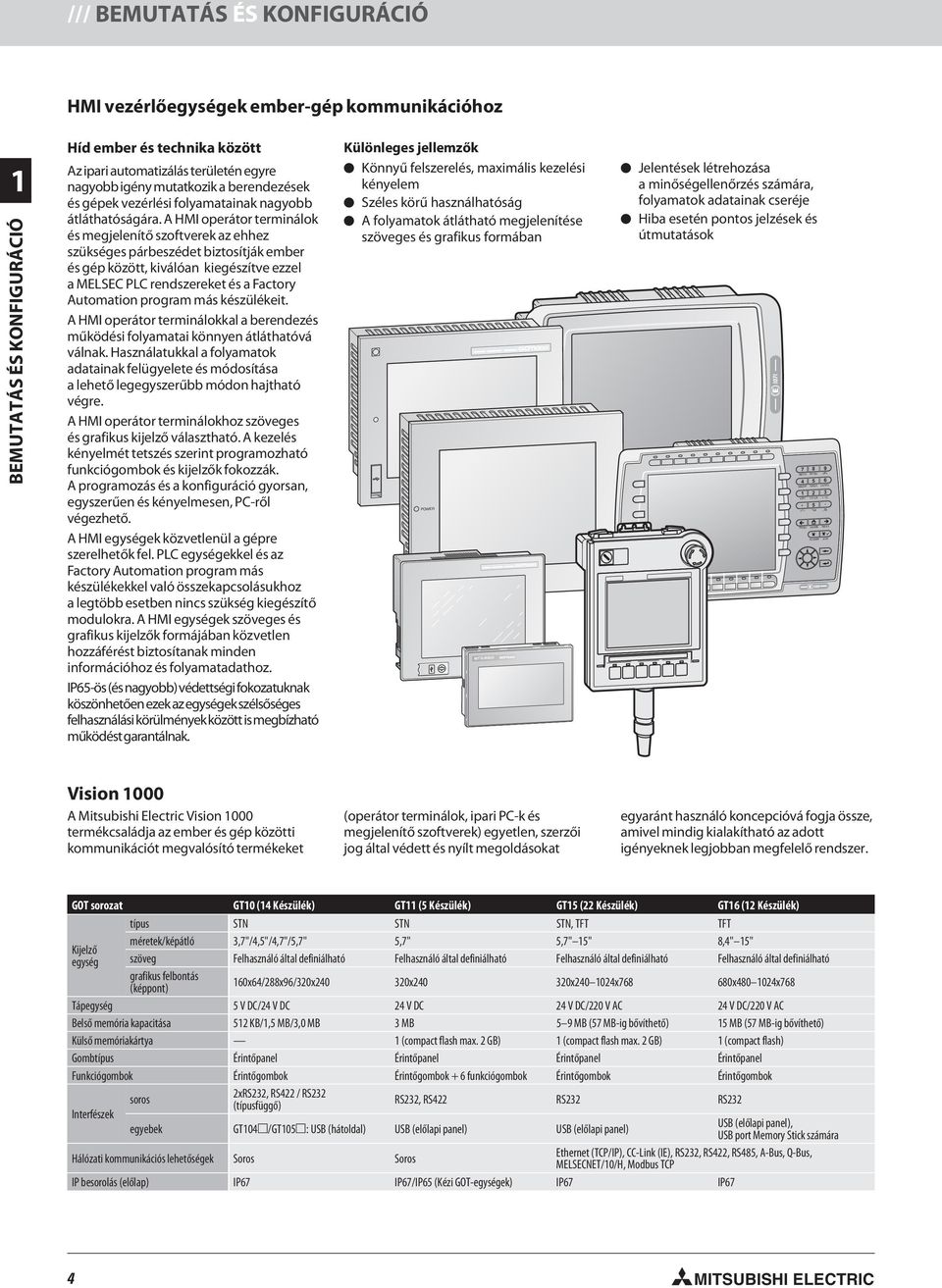 A HMI operátor terminálok és megjelenítő szoftverek az ehhez szükséges párbeszédet biztosítják ember és gép között, kiválóan kiegészítve ezzel a MESEC PC rendszereket és a Factory Automation program
