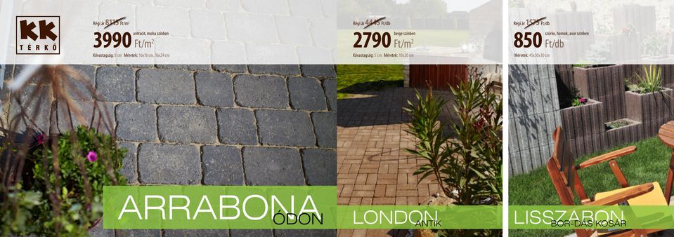 cm 10x20 cm 45x30x30 cm Régi ár 1575 Ft/db 850 szürke, homok,