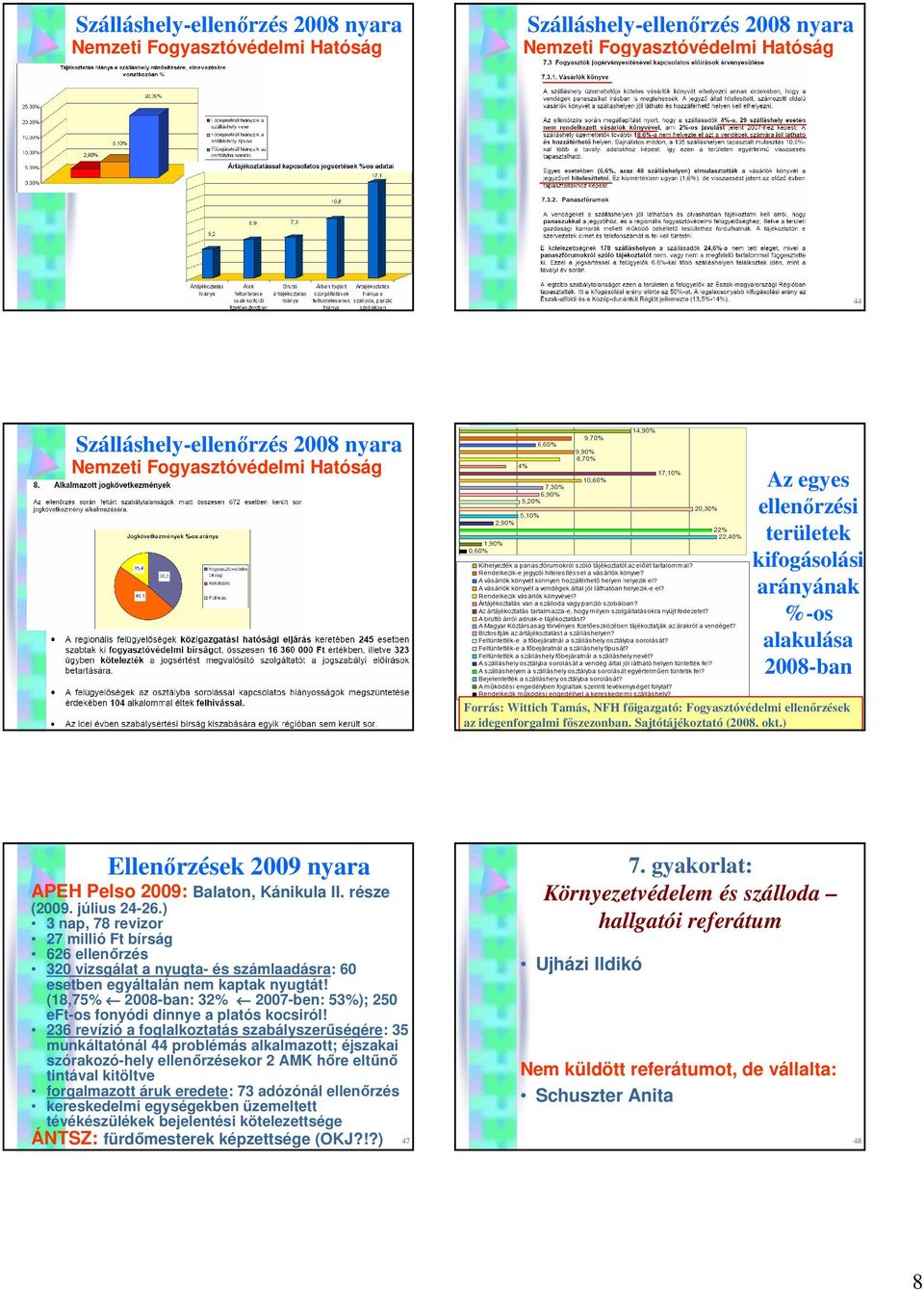 Sajtótájékoztató (2008. okt.) 46 Ellenırzések 2009 nyara APEH Pelso 2009: Balaton, Kánikula II. része (2009. július 24-26.