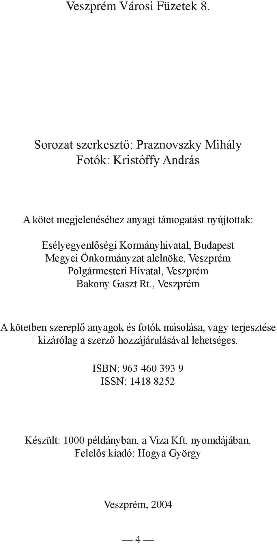 Esélyegyenlőségi Kormányhivatal, Budapest Megyei Önkormányzat alelnöke, Veszprém Polgármesteri Hivatal, Veszprém Bakony Gaszt Rt.