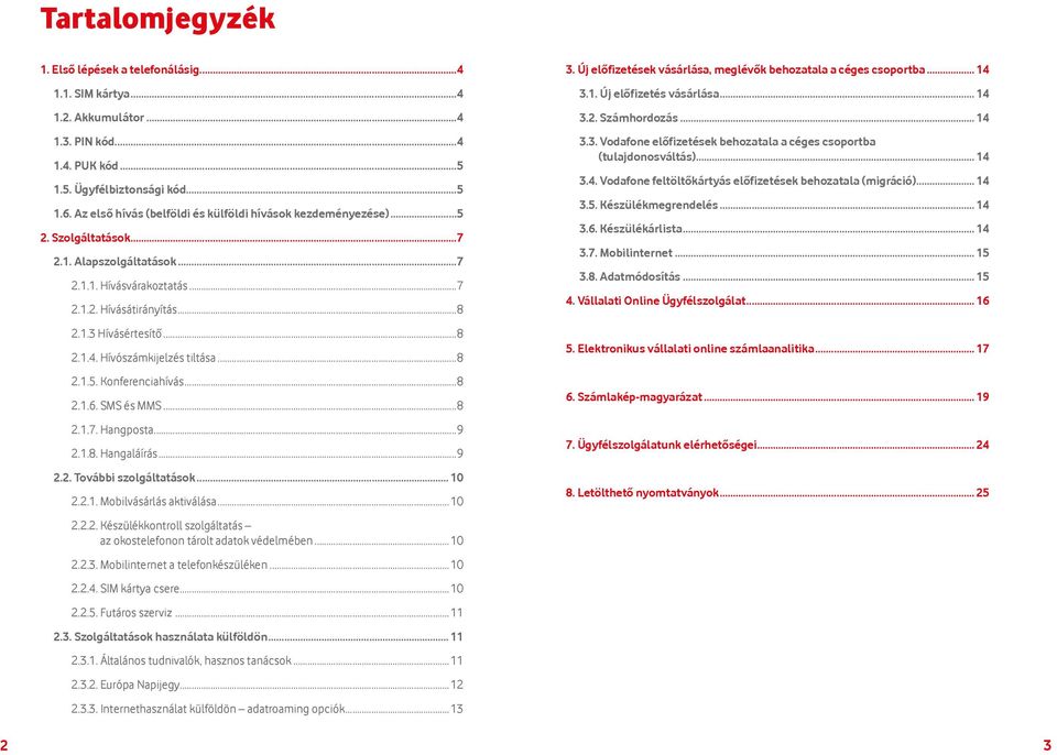 Hívószámkijelzés tiltása...8 2.1.5. Konferenciahívás...8 2.1.6. SMS és MMS...8 2.1.7. Hangposta...9 2.1.8. Hangaláírás...9 2.2. További szolgáltatások... 10 2.2.1. Mobilvásárlás aktiválása... 10 2.2.2. Készülékkontroll szolgáltatás az okostelefonon tárolt adatok védelmében.