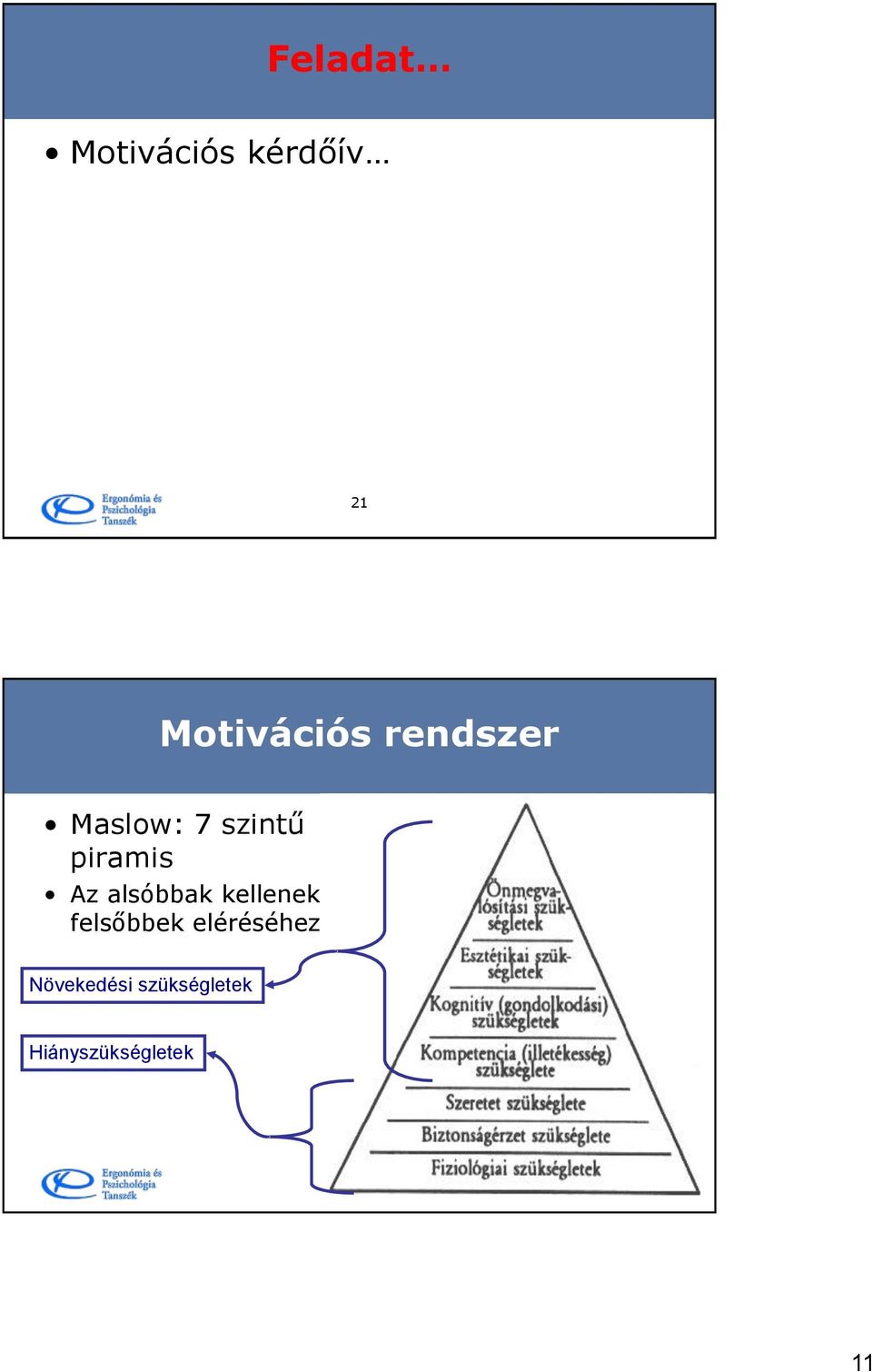 alsóbbak kellenek a felsőbbek eléréséhez