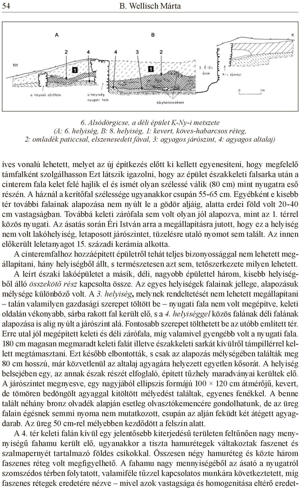 egyenesíteni, hogy megfelelő támfalként szolgálhasson Ezt látszik igazolni, hogy az épület északkeleti falsarka után a cinterem fala kelet felé hajlik el és ismét olyan szélessé válik (80 cm) mint