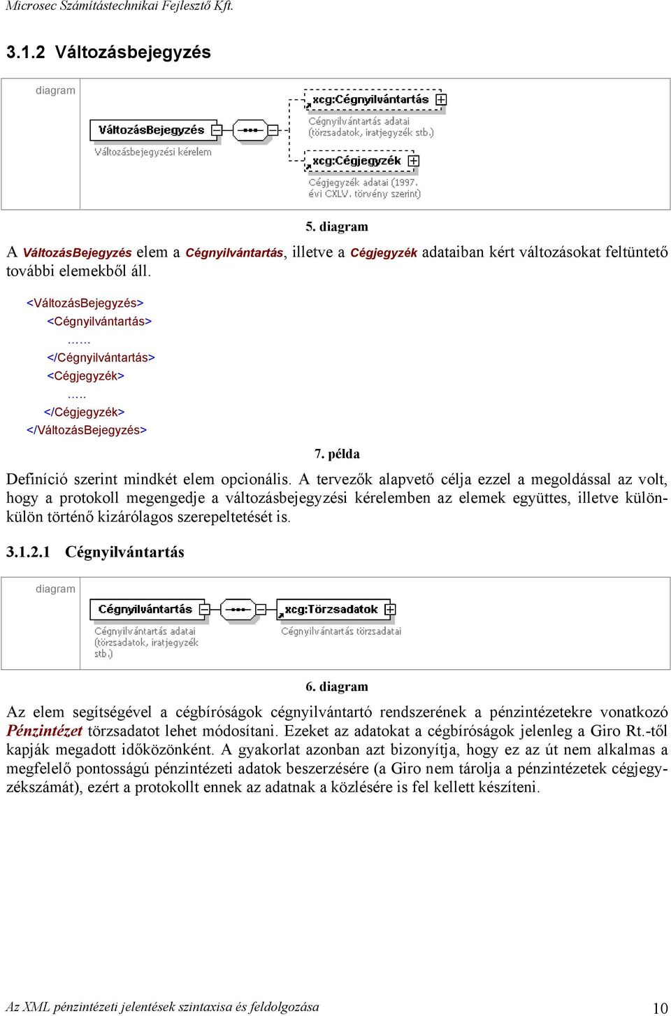 A tervezők alapvető célja ezzel a megoldással az volt, hogy a protokoll megengedje a változásbejegyzési kérelemben az elemek együttes, illetve különkülön történő kizárólagos szerepeltetését is. 3.1.2.