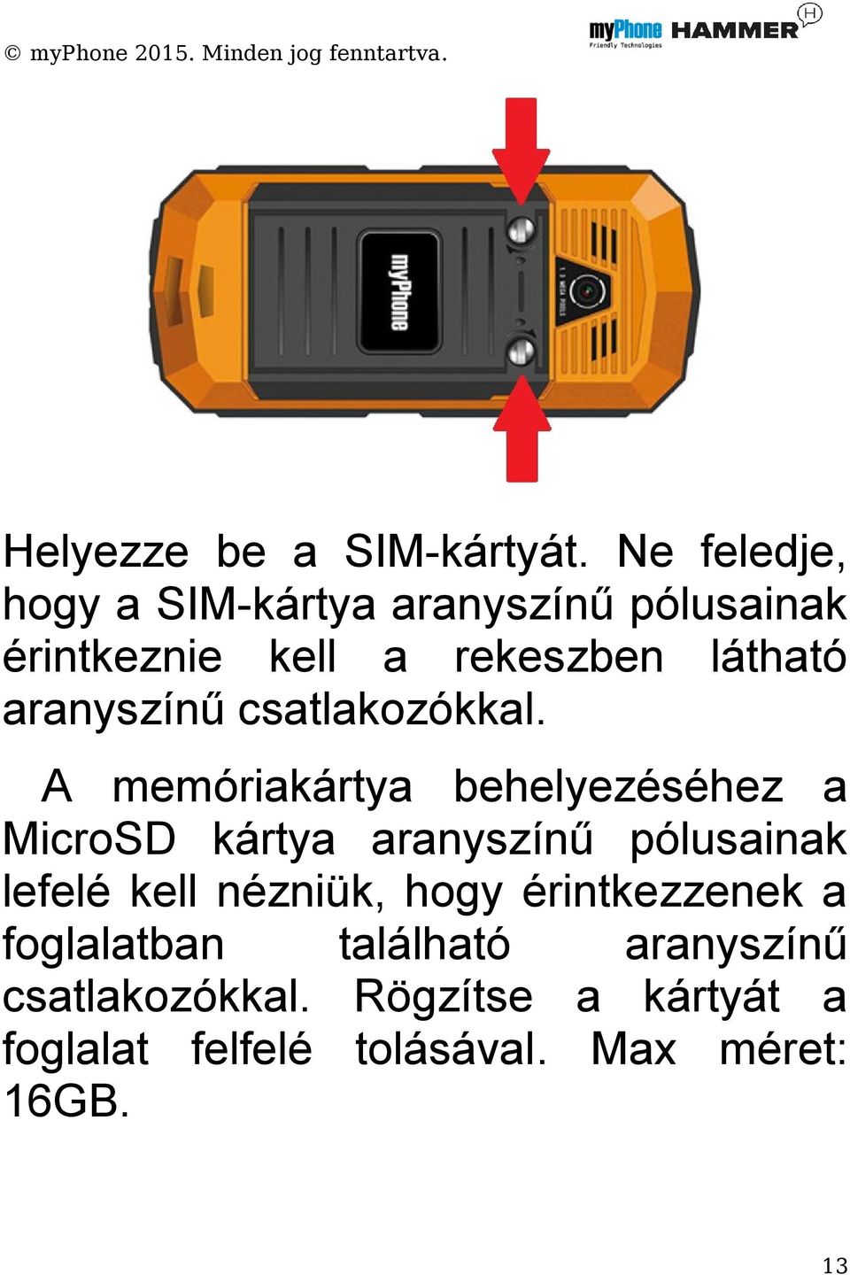 aranyszínű csatlakozókkal.