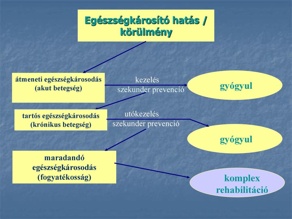 egészségkárosodás (krónikus betegség) maradandó egészségkárosodás