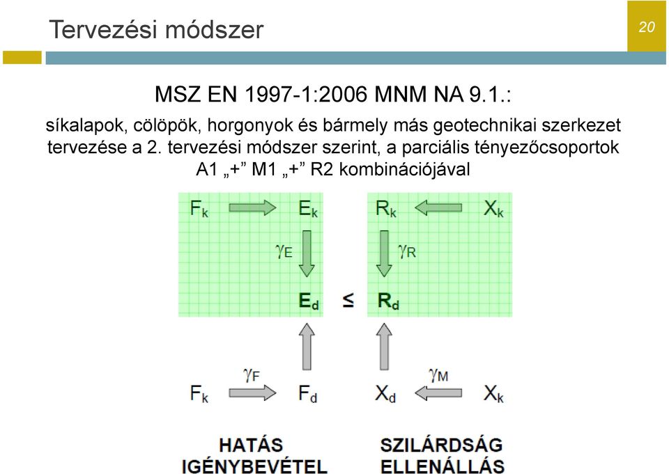 és bármely más geotechnikai szerkezet tervezése a 2.