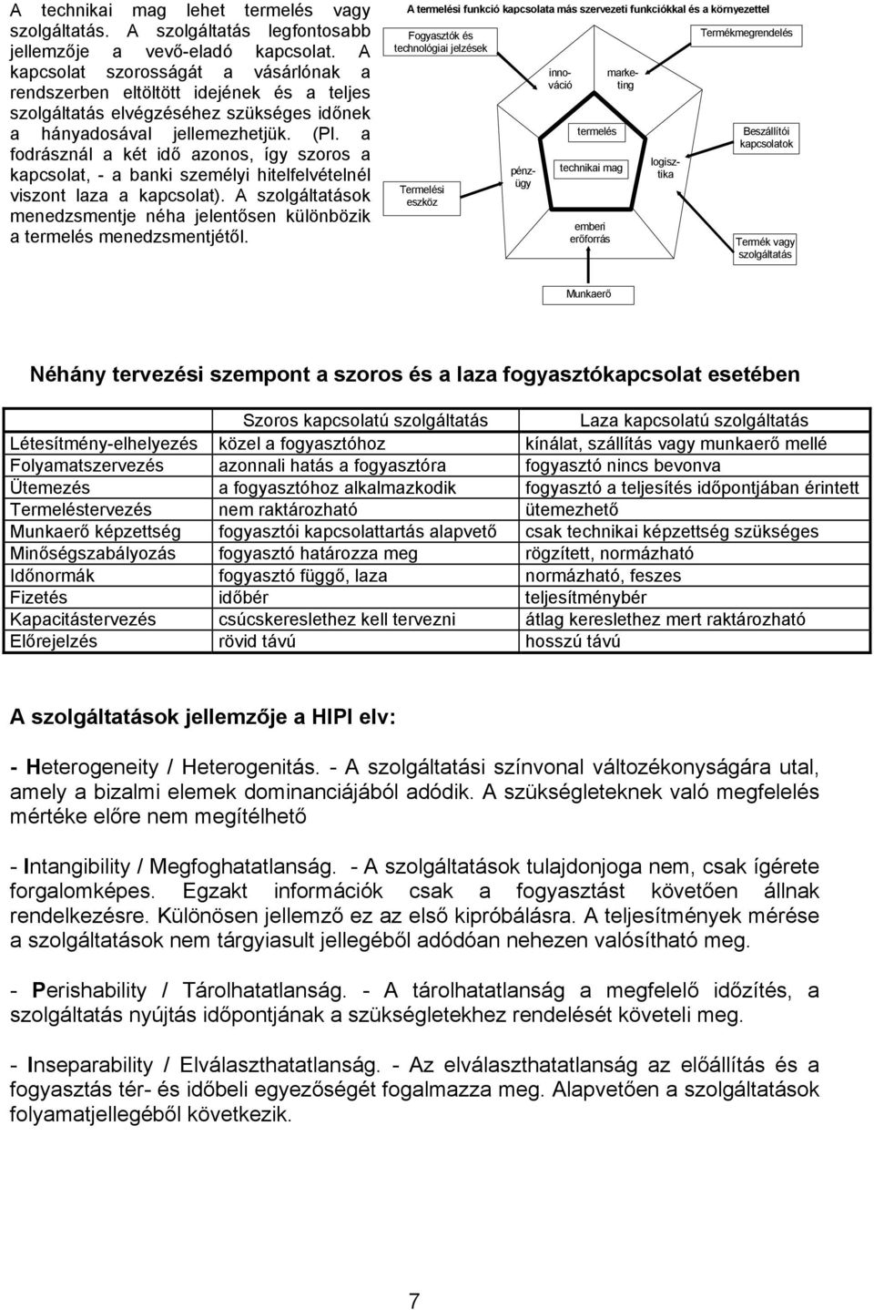 a fodrásznál a két idő azonos, így szoros a kapcsolat, - a banki személyi hitelfelvételnél viszont laza a kapcsolat).