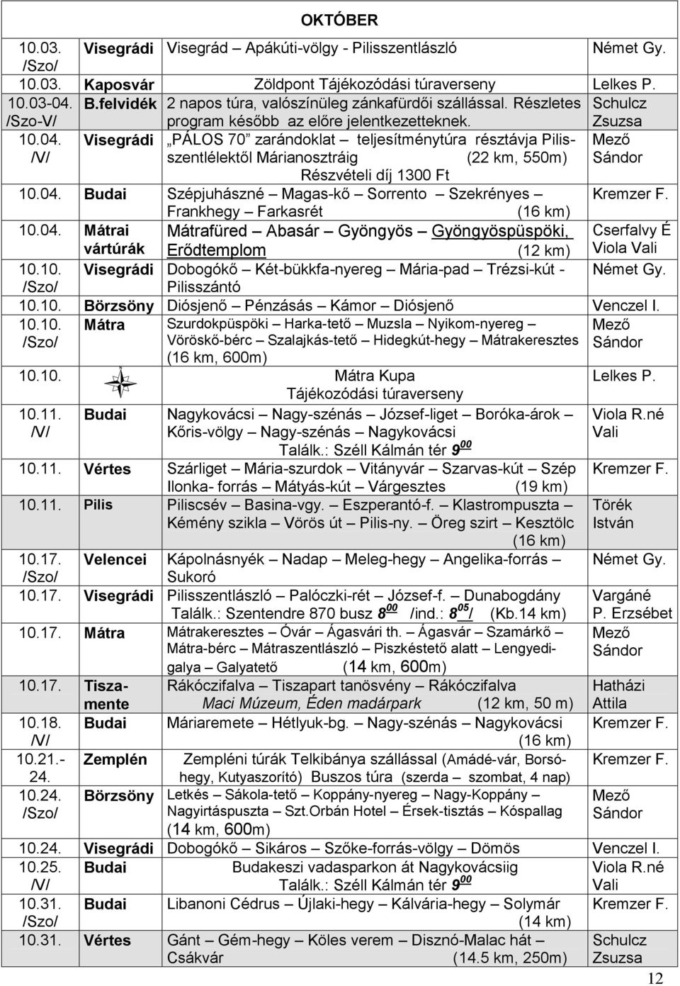 Visegrádi PÁLOS 70 zarándoklat teljesítménytúra résztávja Pilisszentlélektől Márianosztráig (22 km, 550m) Részvételi díj 1300 Ft 10.04.