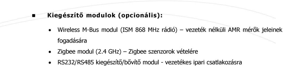 fogadására Zigbee modul (2.