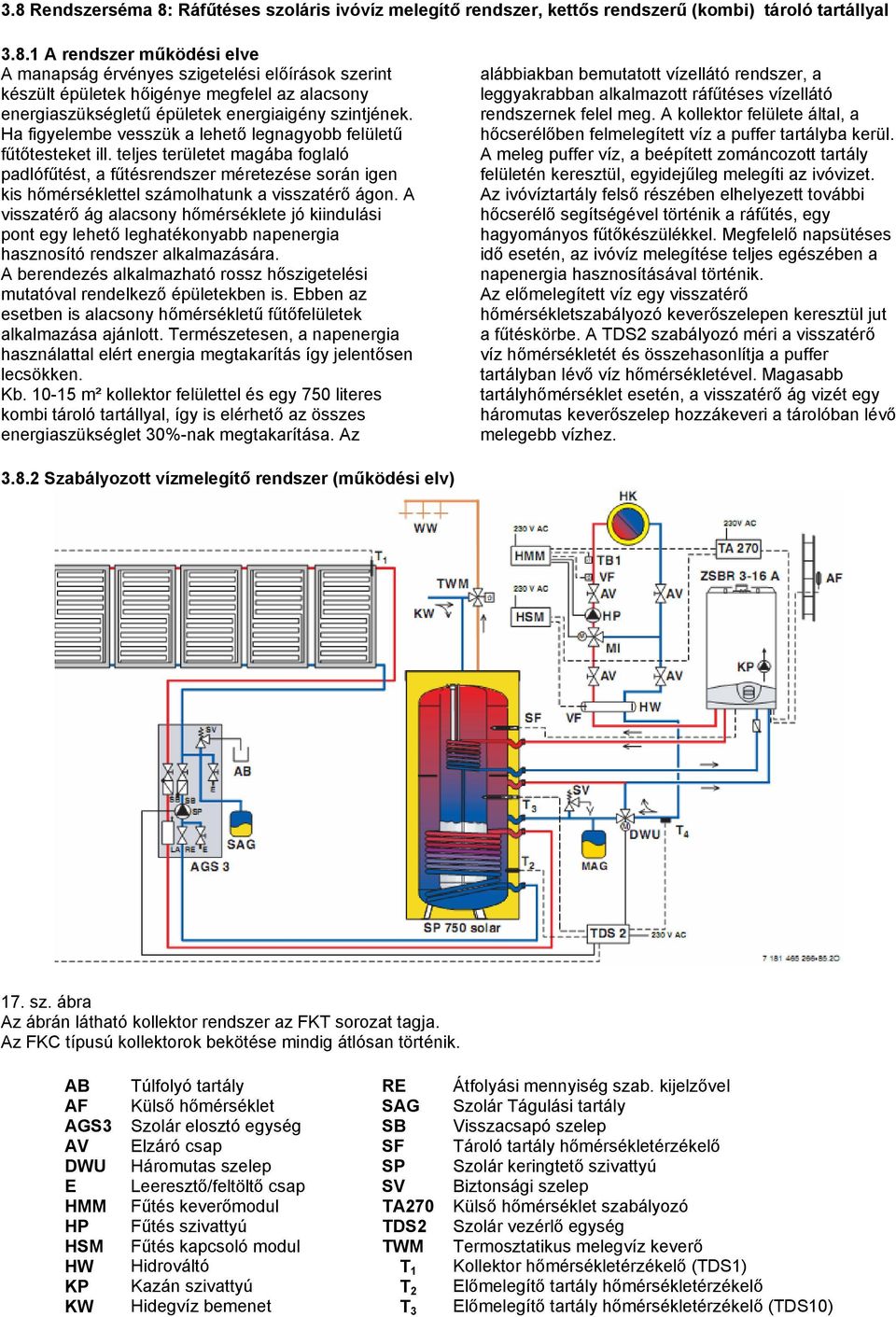 teljes területet magába foglaló padlófűtést, a fűtésrendszer méretezése során igen kis hőmérséklettel számolhatunk a visszatérő ágon.