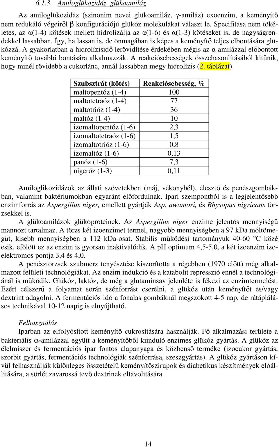 Így, ha lassan is, de önmagában is képes a keményítő teljes elbontására glükózzá.