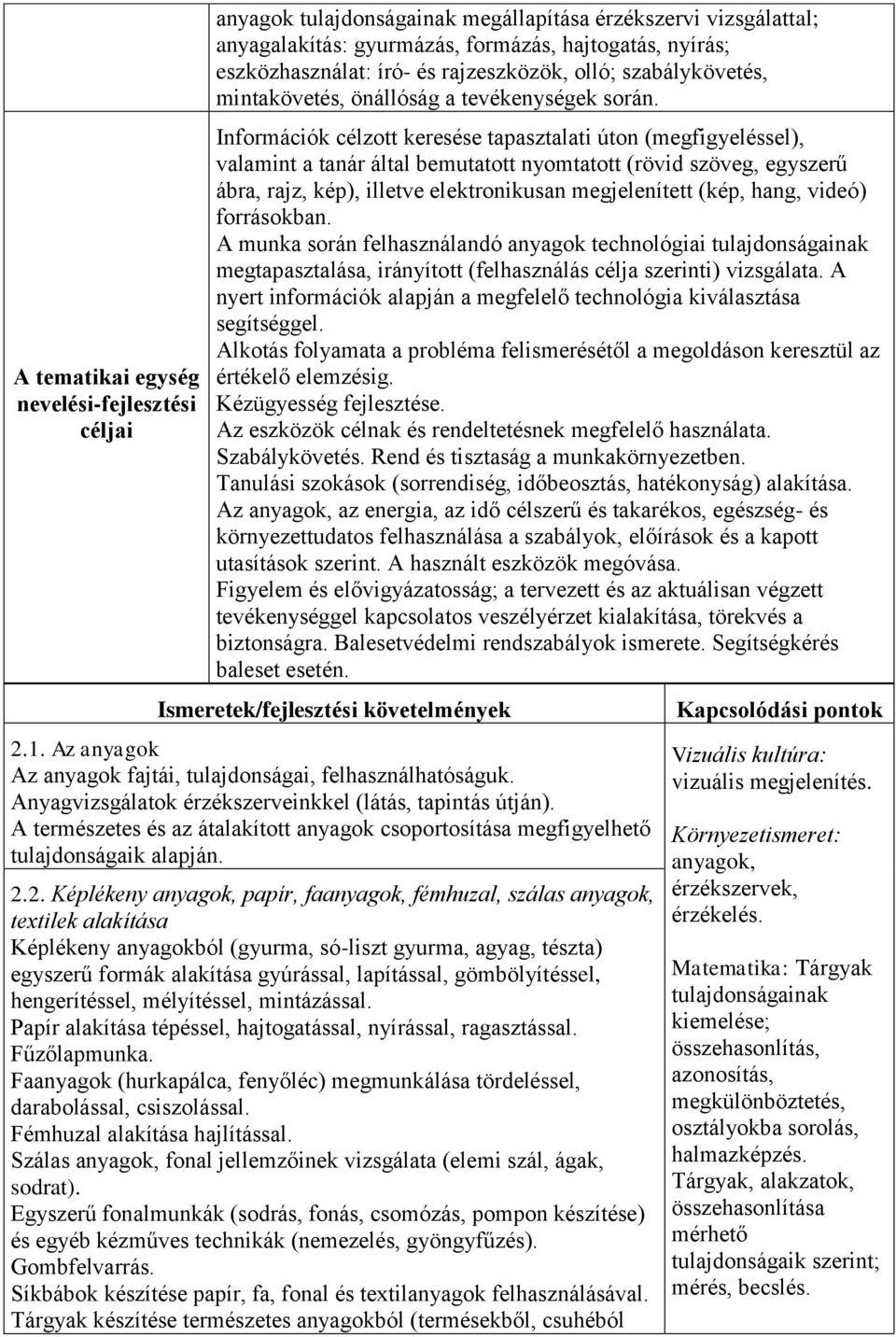 Információk célzott keresése tapasztalati úton (megfigyeléssel), valamint a tanár által bemutatott nyomtatott (rövid szöveg, egyszerű ábra, rajz, kép), illetve elektronikusan megjelenített (kép,