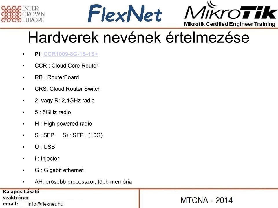 radio 5 : 5GHz radio H : High powered radio S : SFP S+: SFP+ (10G) U :