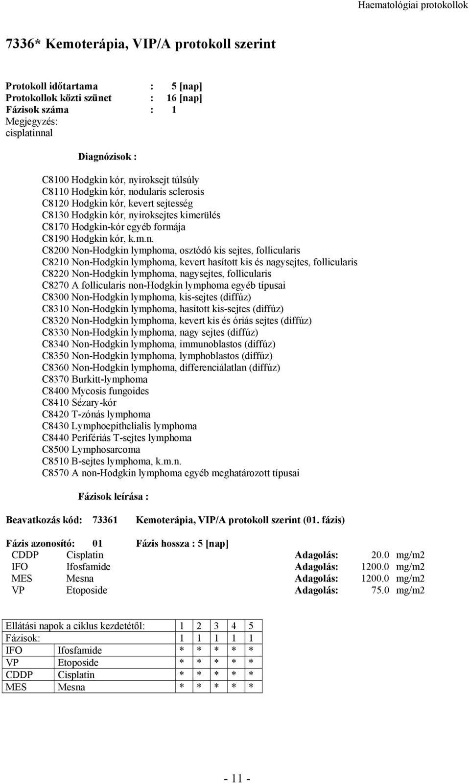 sejtes, follicularis C8210 Non-Hodgkin lymphoma, kevert hasított kis és nagysejtes, follicularis C8220 Non-Hodgkin lymphoma, nagysejtes, follicularis C8270 A follicularis non-hodgkin lymphoma egyéb