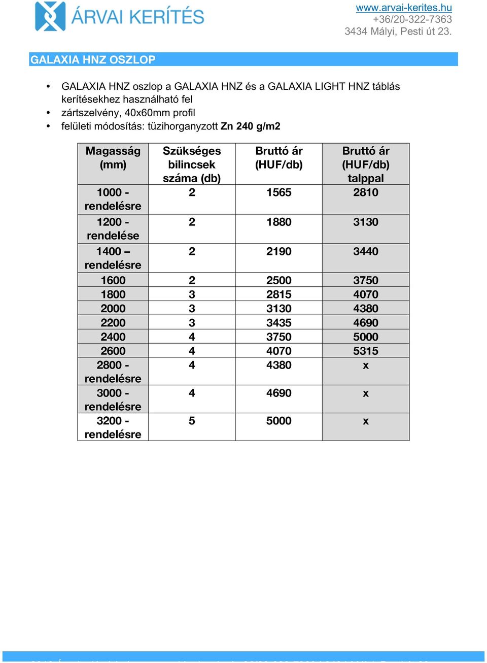 bilincsek száma (db) talppal 2 1565 2810 2 1880 3130 2 2190 3440 1600 2 2500 3750 1800 3 2815 4070 2000 3 3130 4380