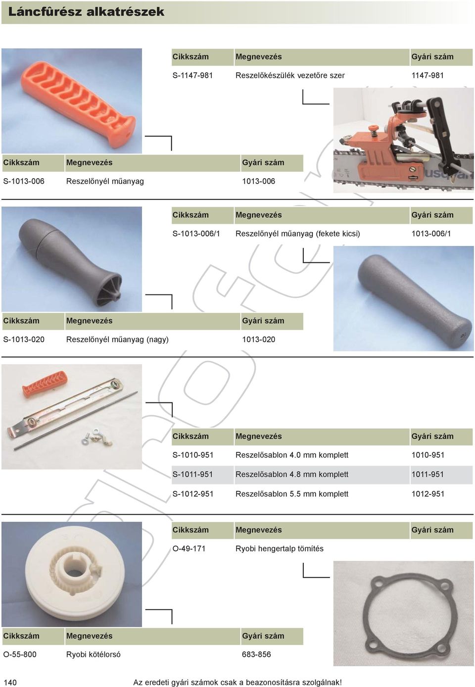 Reszelõsablon 4.0 mm komplett 1010-951 S-1011-951 Reszelõsablon 4.