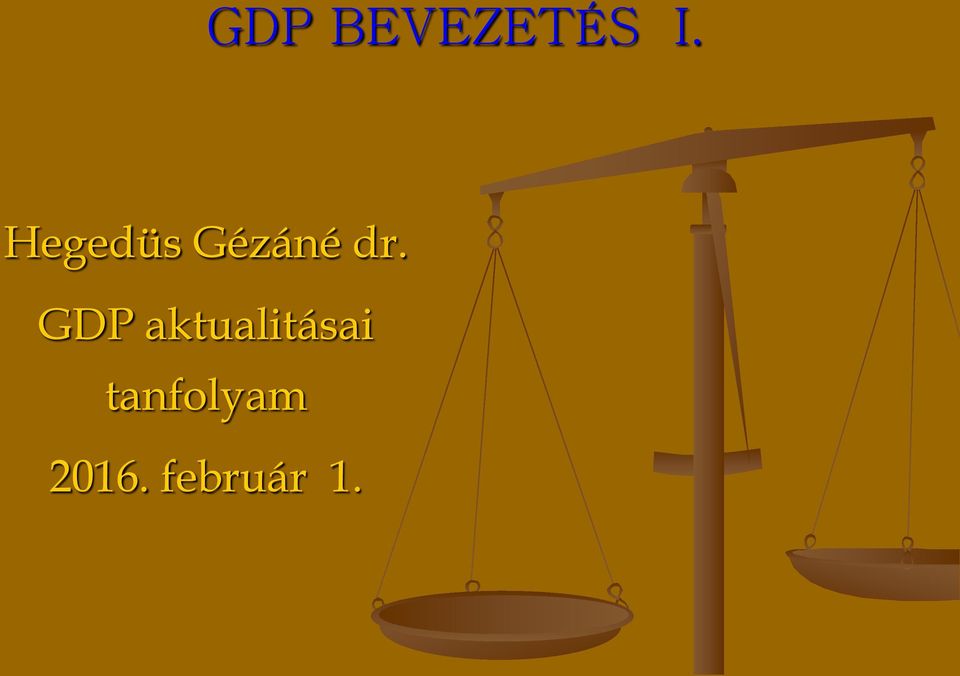 GDP aktualitásai