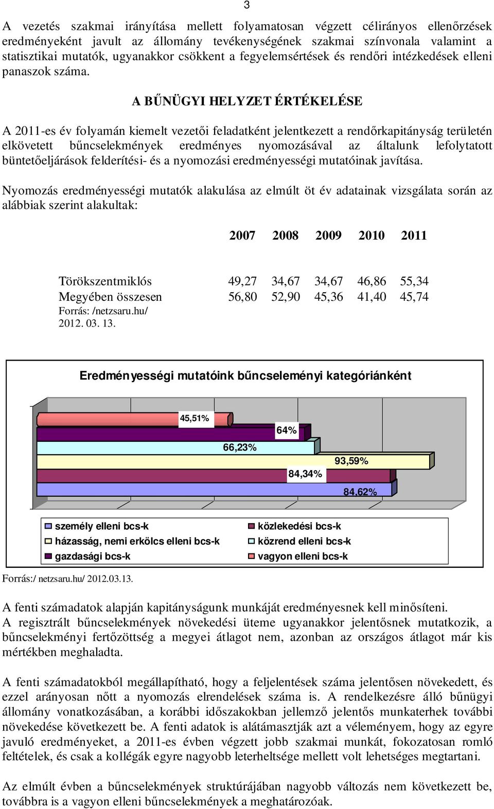 A BŰNÜGYI HELYZET ÉRTÉKELÉSE A 2011-es év folyamán kiemelt vezetői feladatként jelentkezett a rendőrkapitányság területén elkövetett bűncselekmények eredményes nyomozásával az általunk lefolytatott