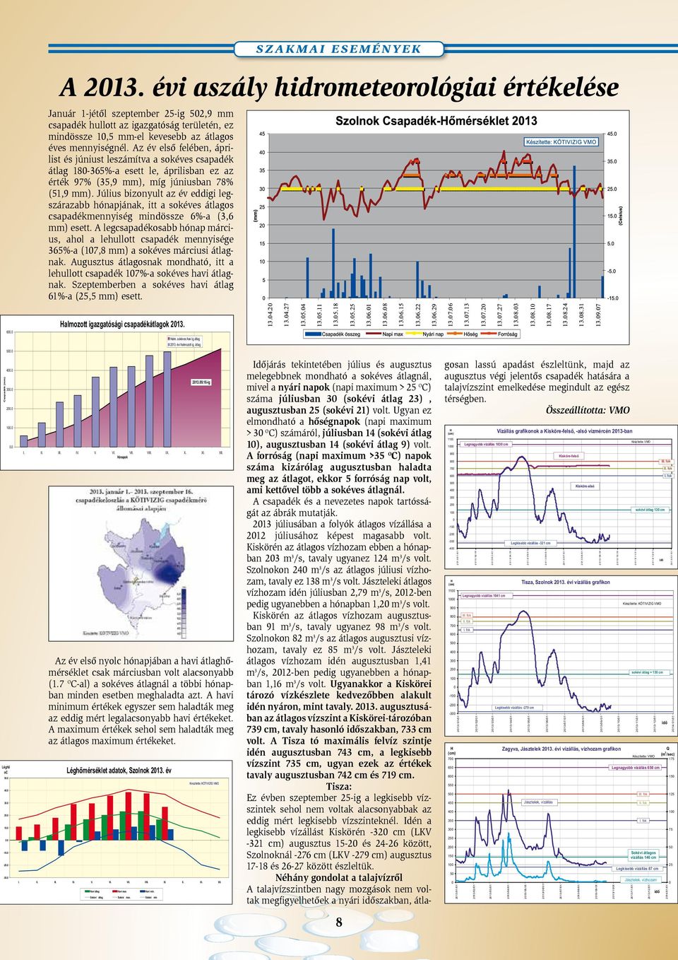 Július bizonyult az év eddigi legszárazabb hónapjának, itt a sokéves átlagos csapadékmennyiség mindössze 6%-a (3,6 mm) esett.