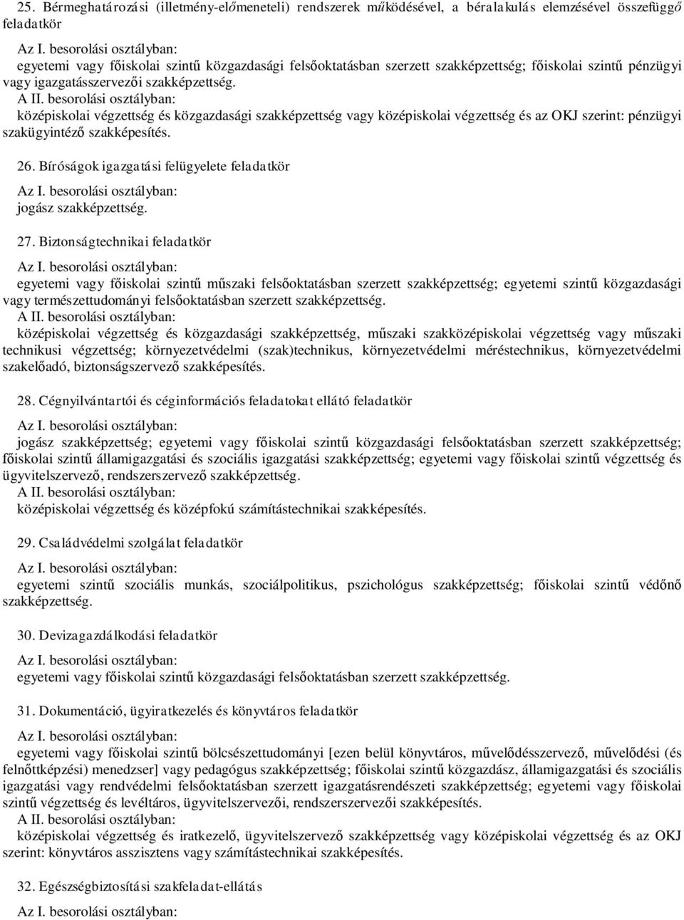 Bíróságok igazgatási felügyelete feladatkör jogász 27.