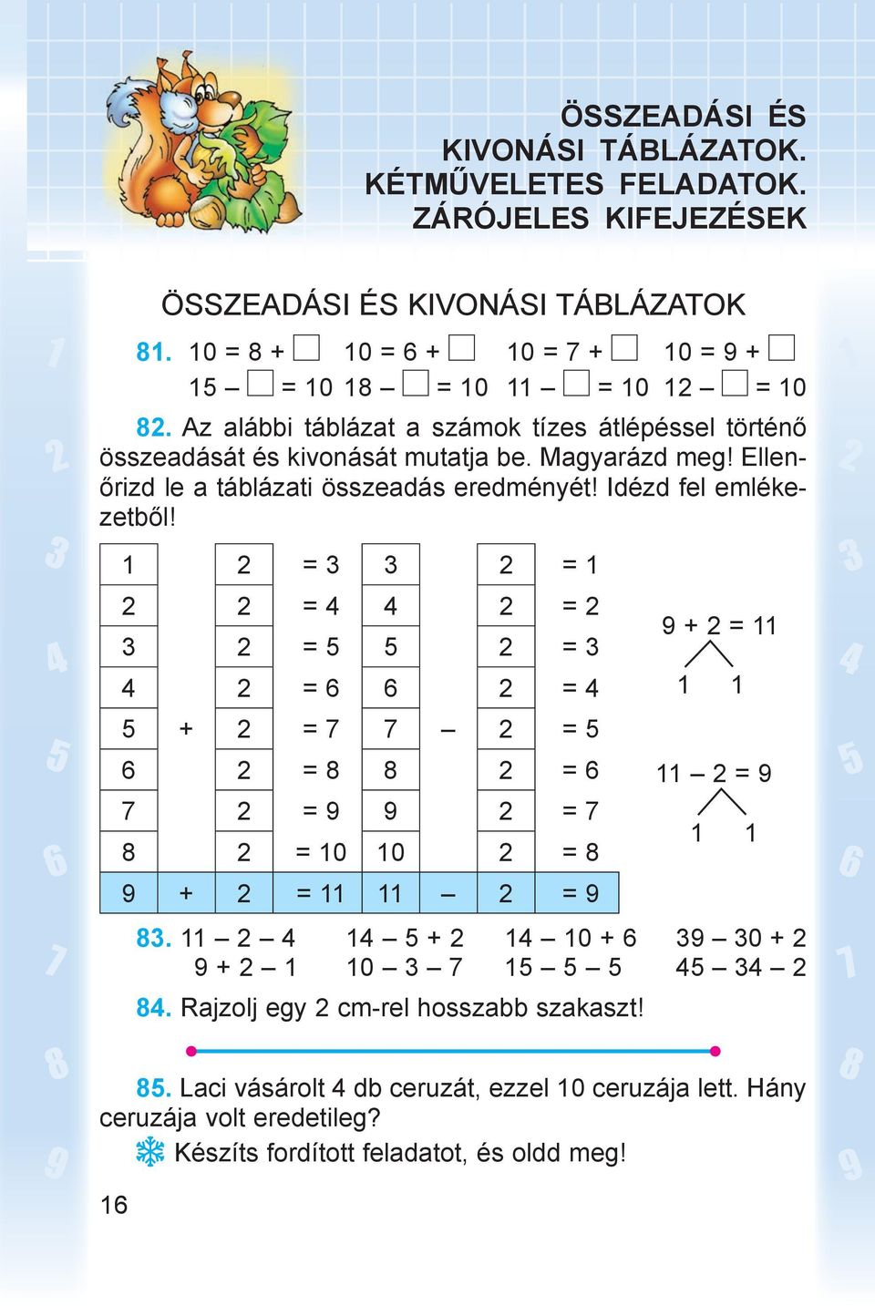 1 2 = 3 3 2 = 1 2 2 = 4 4 2 = 2 3 2 = 5 5 2 = 3 4 2 = 6 6 2 = 4 5 + 2 = 7 7 2 = 5 6 2 = 8 8 2 = 6 7 2 = 9 9 2 = 7 8 2 = 10 10 2 = 8 9 + 2 = 11 11 2 = 9 9 + 2 = 11 1 1 11 2 = 9 1 1 83.