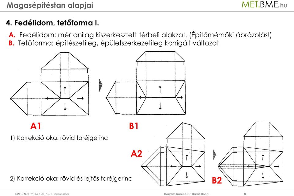 (Építőmérnöki ábrázolás!) B.