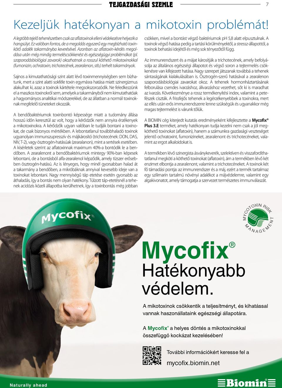 Azonban az aflatoxin-kérdés megoldása után még mindig termeléscsökkenést és egészségügyi problémákat (pl.