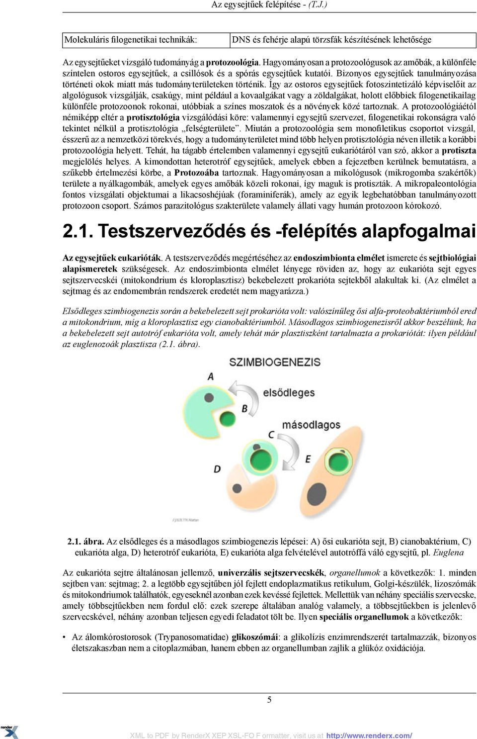 Bizonyos egysejtűek tanulmányozása történeti okok miatt más tudományterületeken történik.