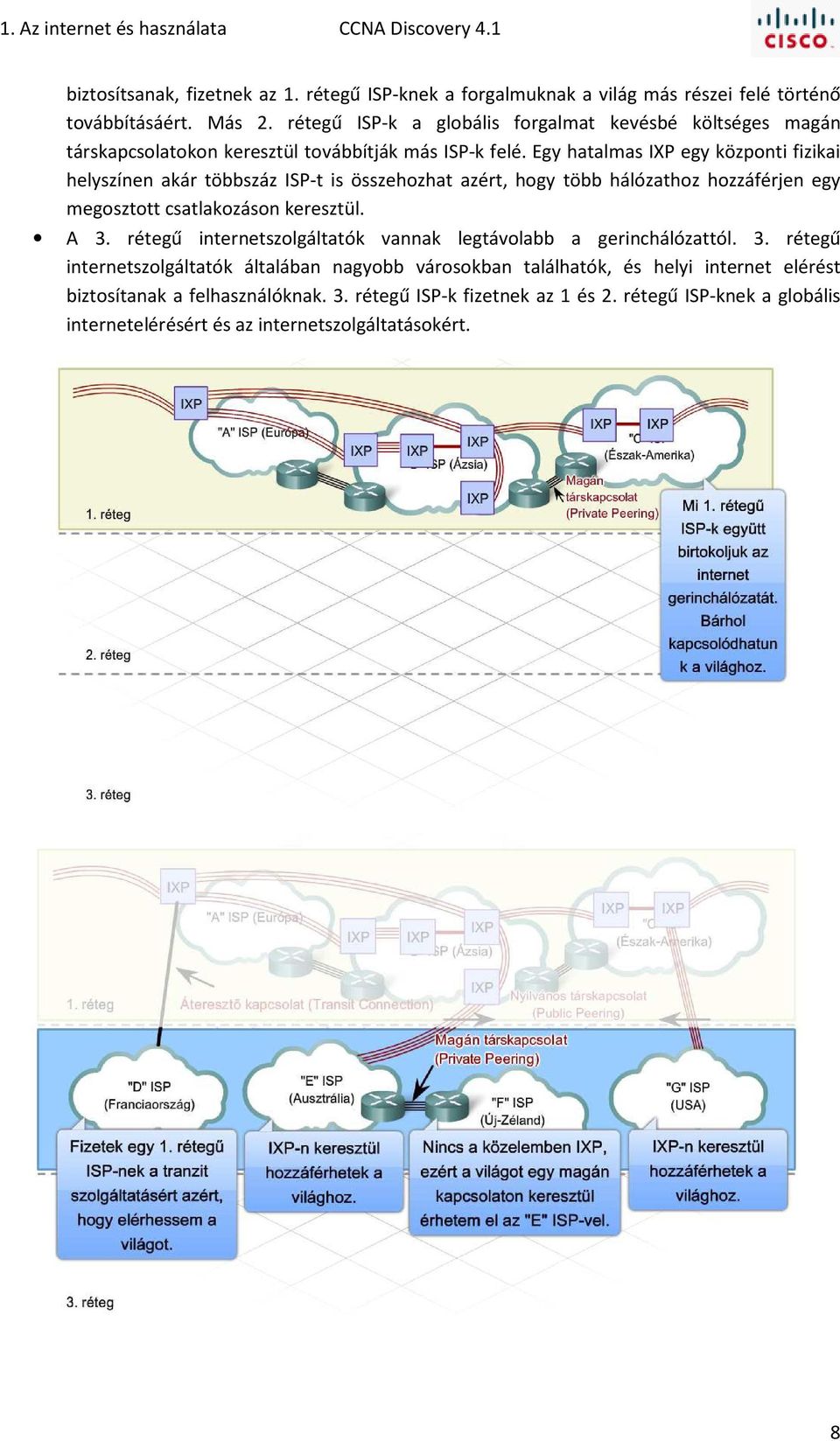 Egy hatalmas IXP egy központi fizikai helyszínen akár többszáz ISP-t is összehozhat azért, hogy több hálózathoz hozzáférjen egy megosztott csatlakozáson keresztül. A 3.