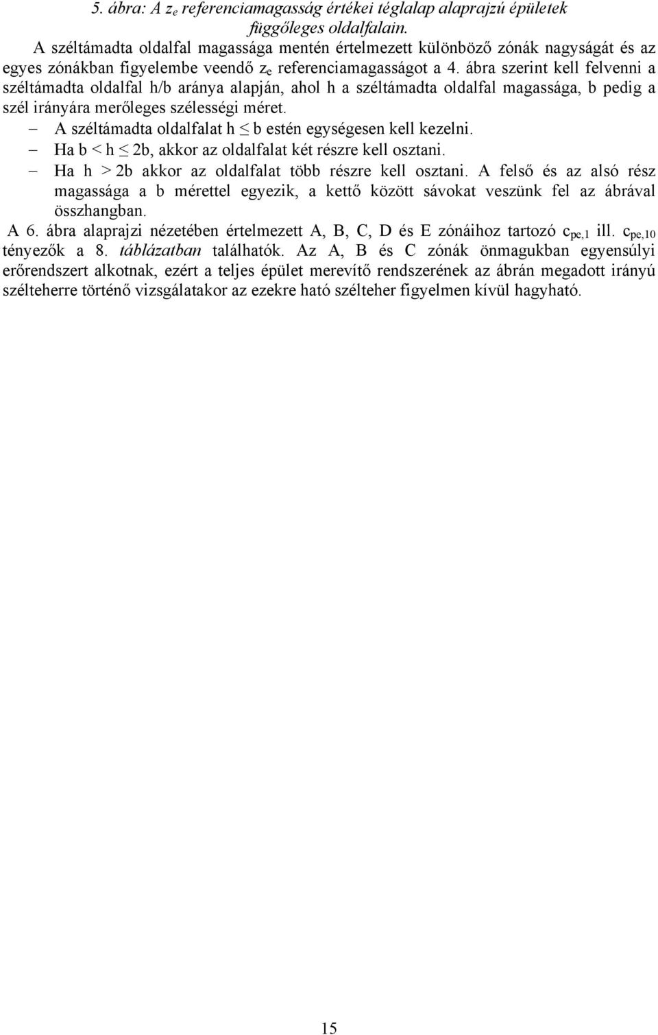 ábra szerint ell felvenni a széltámata olalfal h/b aránya alapján, ahol h a széltámata olalfal magassága, b peig a szél irányára merőleges szélességi méret.