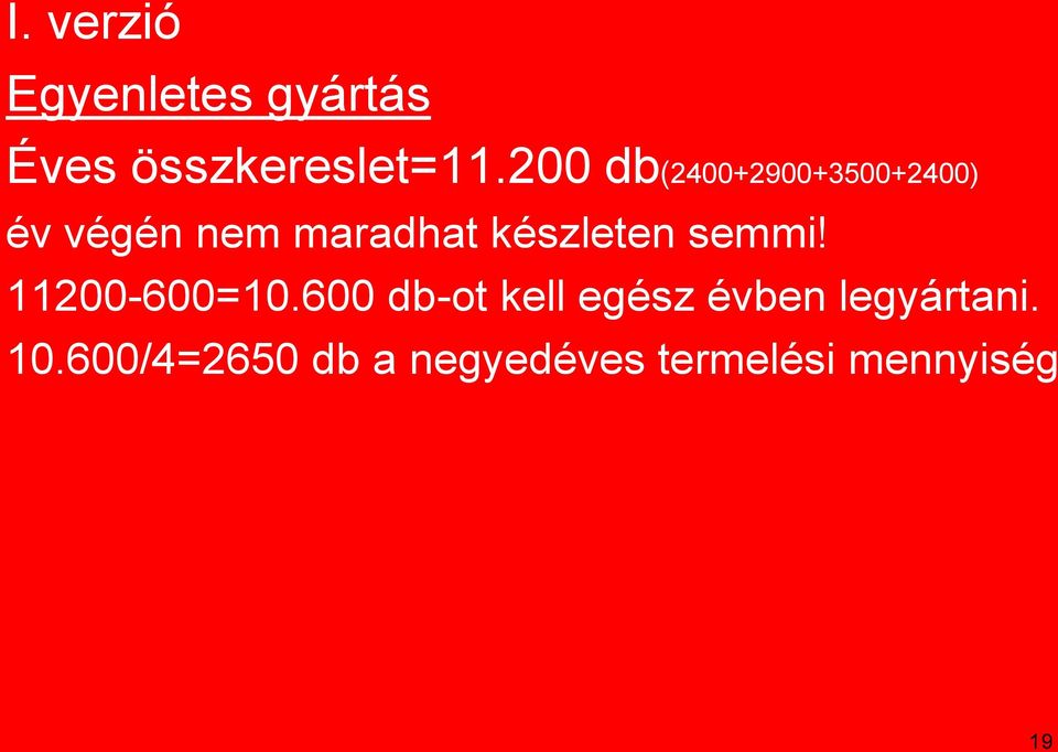 készleten semmi! 11200-600=10.