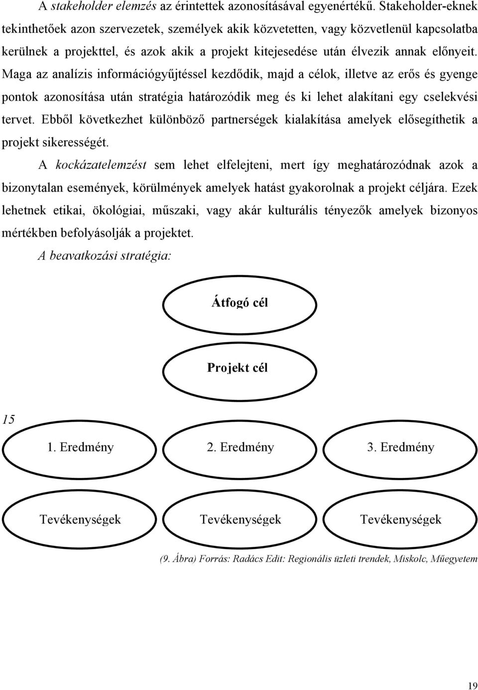 Maga az analízis információgyűjtéssel kezdődik, majd a célok, illetve az erős és gyenge pontok azonosítása után stratégia határozódik meg és ki lehet alakítani egy cselekvési tervet.