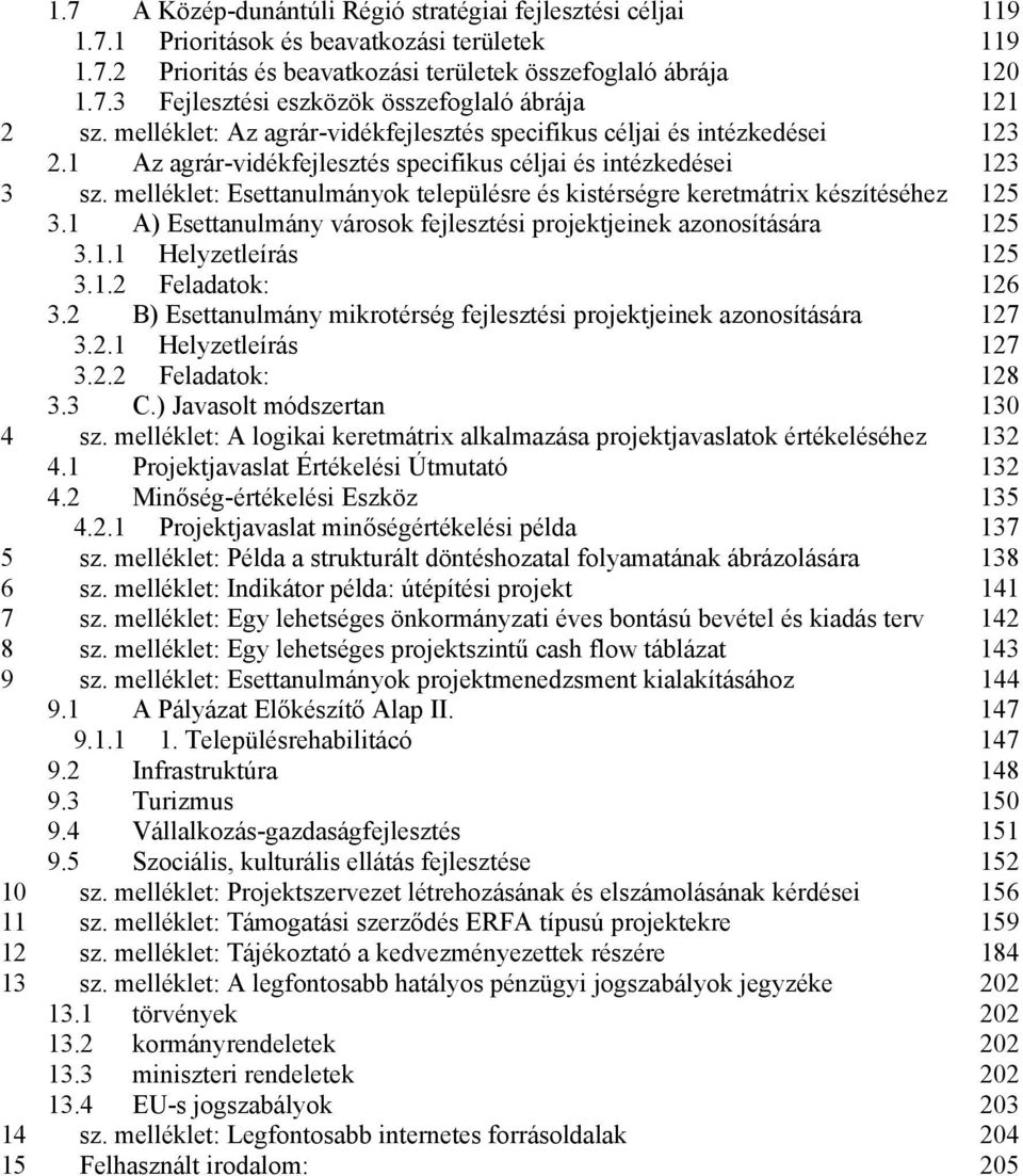 melléklet: Esettanulmányok településre és kistérségre keretmátrix készítéséhez. A) Esettanulmány városok fejlesztési projektjeinek azonosítására.. Helyzetleírás.. Feladatok:.