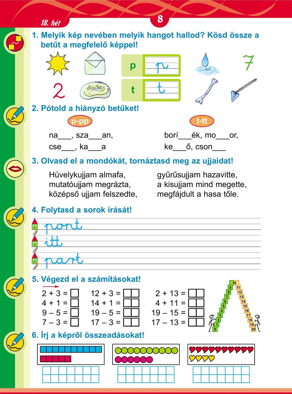 Olvasd el a mondókát, tornáztasd meg az ujjaidat!