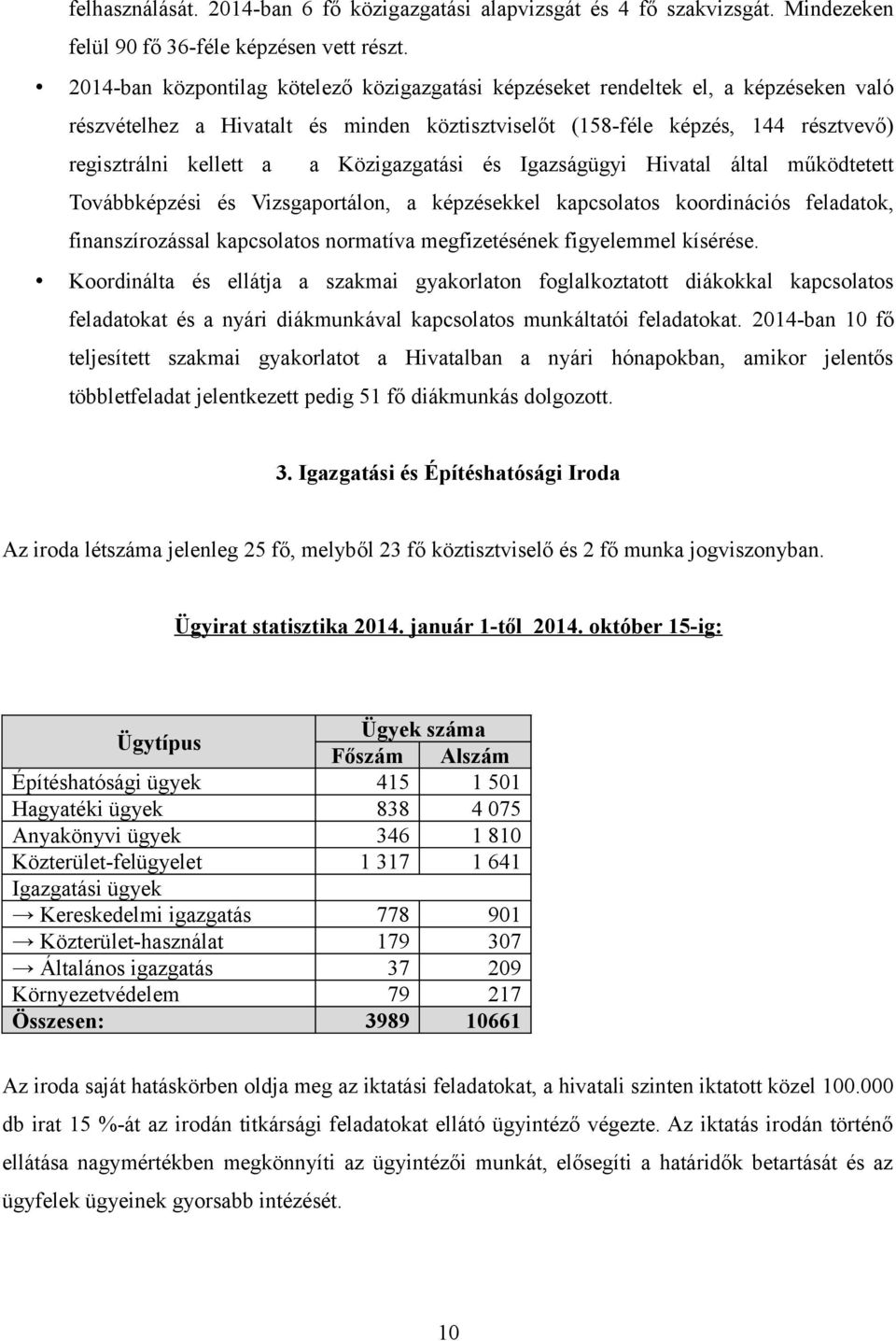 Közigazgatási és Igazságügyi Hivatal által működtetett Továbbképzési és Vizsgaportálon, a képzésekkel kapcsolatos koordinációs feladatok, finanszírozással kapcsolatos normatíva megfizetésének