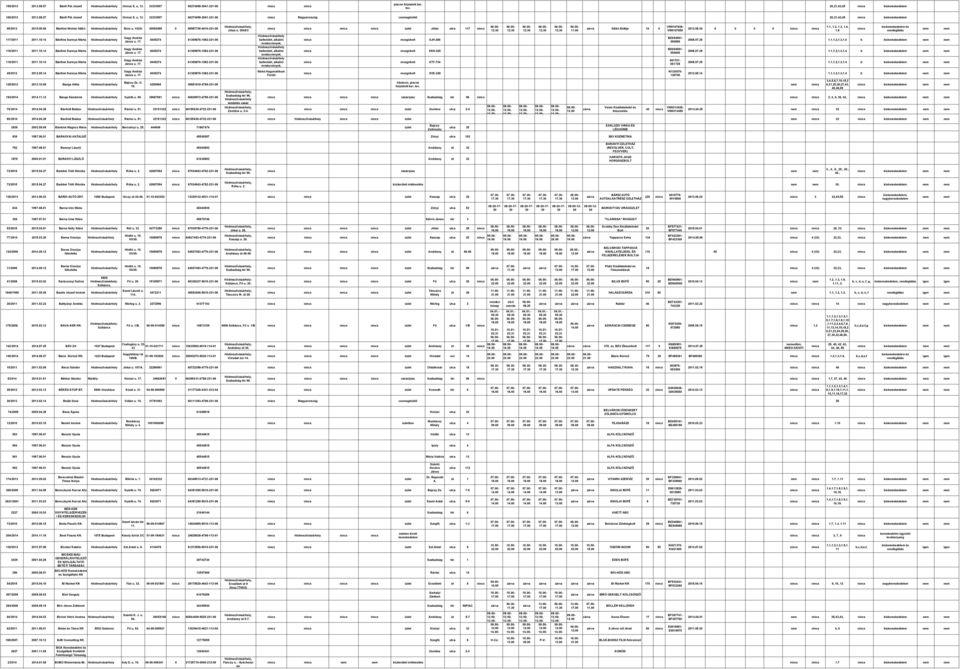 10.14 Bánfiné Surinya Márta 118/2011 2011.10.14 Bánfiné Surinya Márta Nagy u. 17.