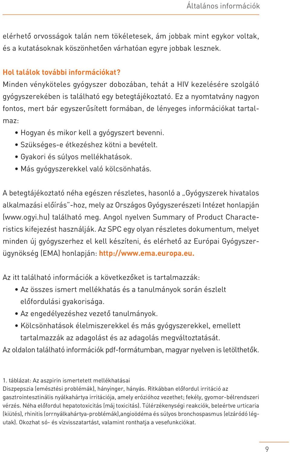 Ez a nyomtatvány nagyon fontos, mert bár egyszerûsített formában, de lényeges információkat tartalmaz: Hogyan és mikor kell a gyógyszert bevenni. Szükséges-e étkezéshez kötni a bevételt.