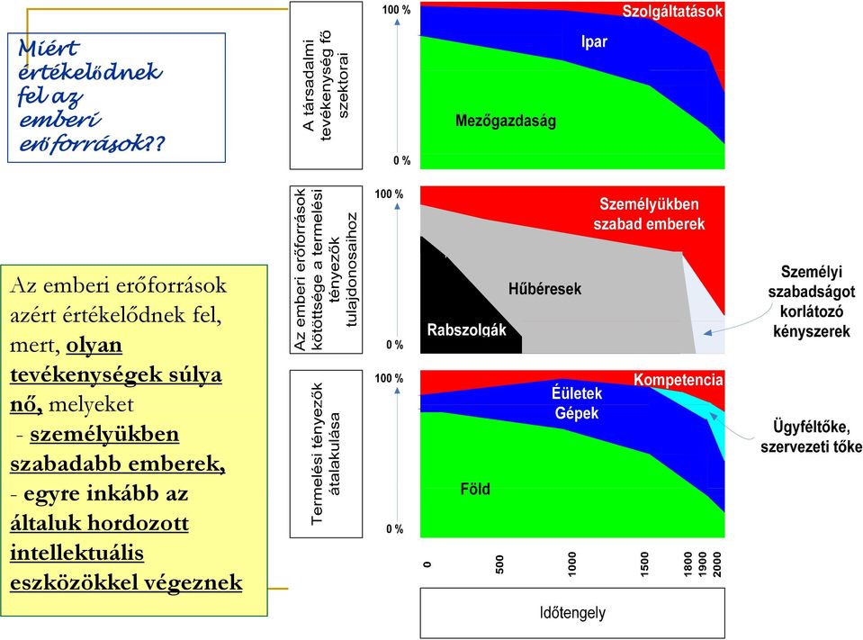 tevékenységek súlya nő, melyeket - személyükben szabadabb