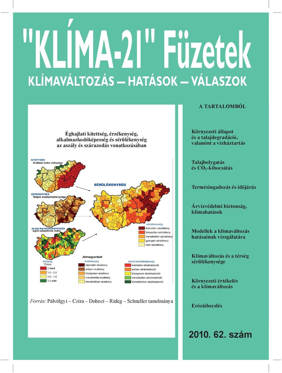 Termésingadozás és időjárás Árvízvédelmi biztonság, klímahatások Modellek a klímaváltozás hatásainak vizsgálatára Klímaváltozás és a