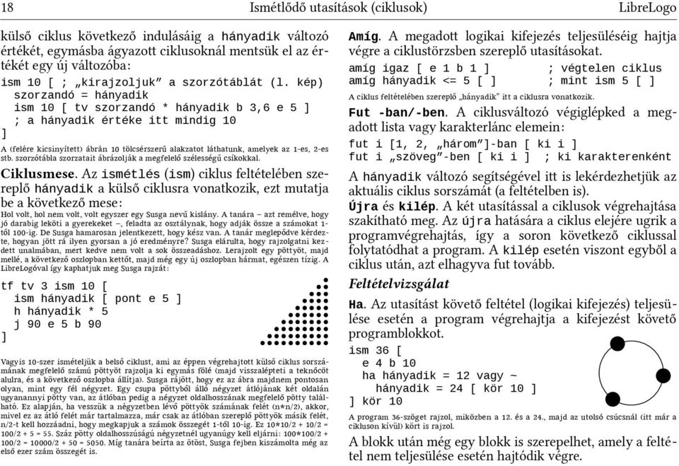 kép) szorzandó = hányadik ism 10 [ tv szorzandó * hányadik b 3,6 e 5 ; a hányadik értéke itt mindig 10 A (fele á re kicsinyített) á a á bra á n 10 toölcse á rszerűő alakzatot la á thatűnk, amelyek az