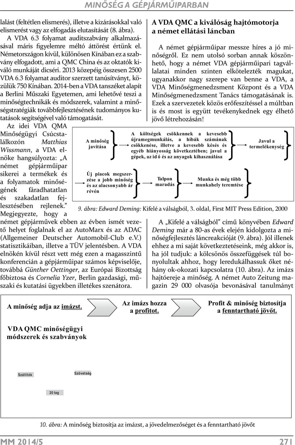 Németországon kívül, különösen Kínában ez a szabvány elfogadott, ami a QMC China és az oktatók kiváló munkáját dicséri. 2013 közepéig összesen 2500 VDA 6.