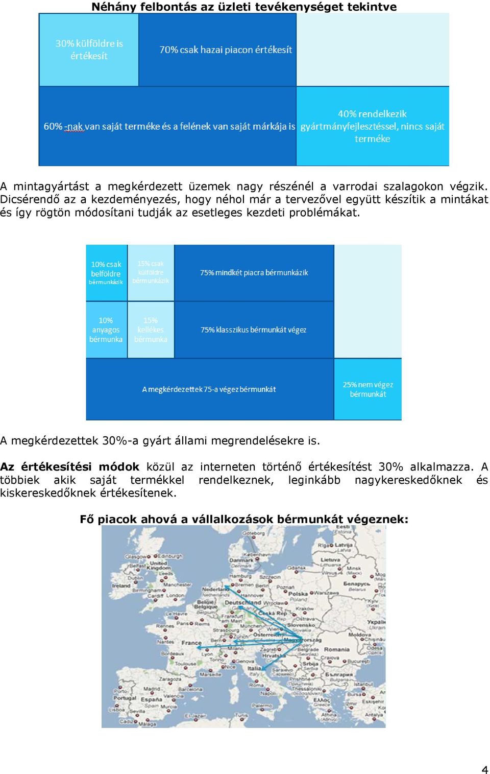 problémákat. A megkérdezettek 30%-a gyárt állami megrendelésekre is.